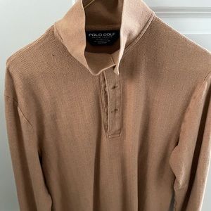 Polo golf long sleeve! Tan color - Size Small. Good condition!